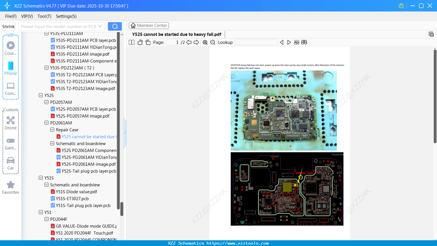 VIVO Y52S Cannot Be Started Due To Heavy Fall